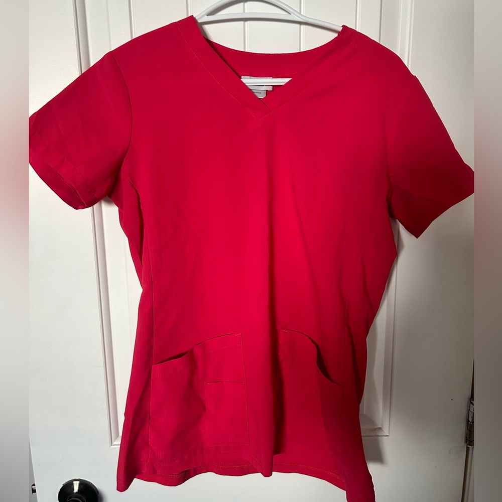 Women's hot pink scrub top